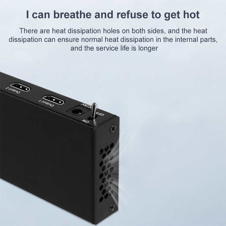 Lisslune | Measy SPH104 1 to 4 4K HDMI 1080P simultaneous display splitter, US plug