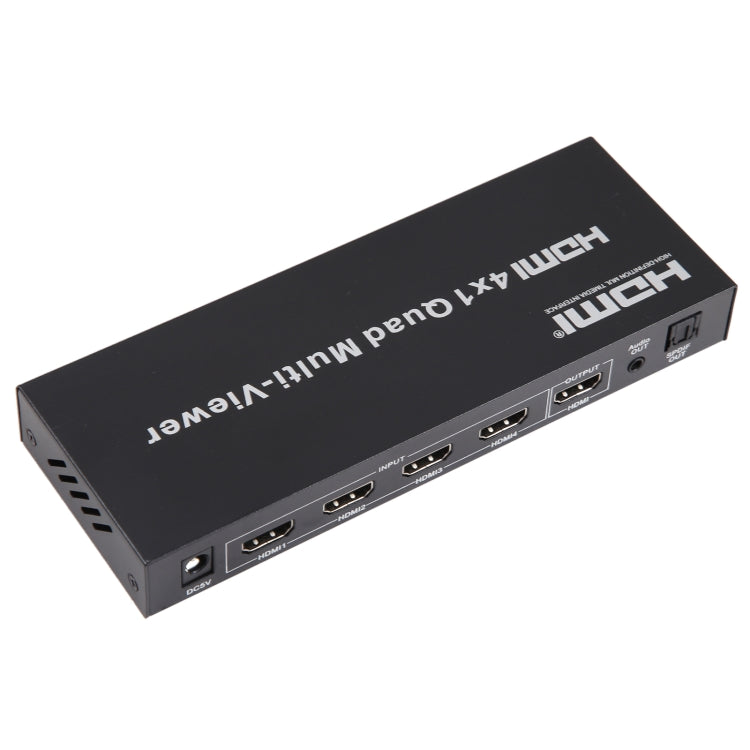 Lisslune | 4 in 1 Out HDMI Quad-Multi-Viewer with seamless switcher, EU plug