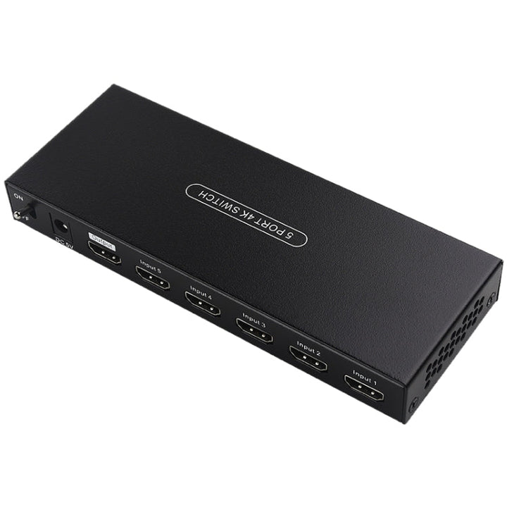 Lisslune | Measy SWH4651 4K 60Hz 5 In 1 Out HDMI Converter Switcher, Plug Type: EU Plug (Black)