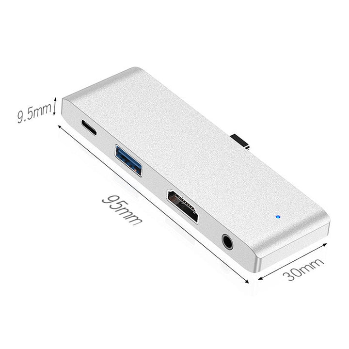 Lisslune | HW-TC29 4 In 1 Type-C / USB-C Multifunctional Expansion HUB Adapter iPad Pro HUB (Gray)