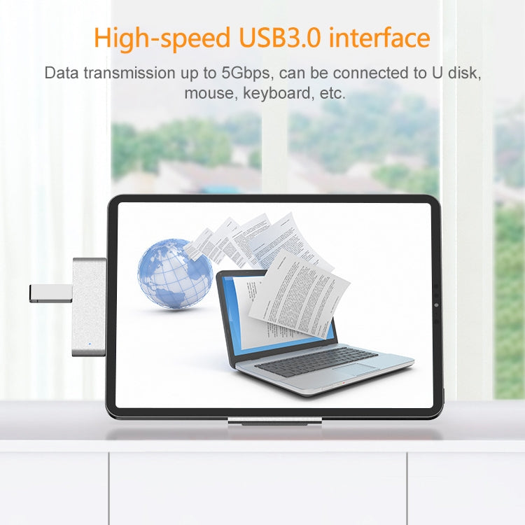 Lisslune | HW-TC29 4 In 1 Type-C / USB-C Multifunctional Extension HUB Adapter iPad Pro HUB (Silver)