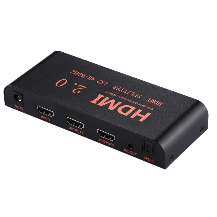 Lisslune | CY-041 1X2 HDMI 2.0 4K/60Hz Splitter, EU plug