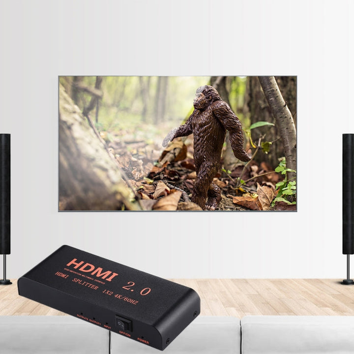 Lisslune | CY-041 1X2 HDMI 2.0 4K/60Hz Splitter, EU plug