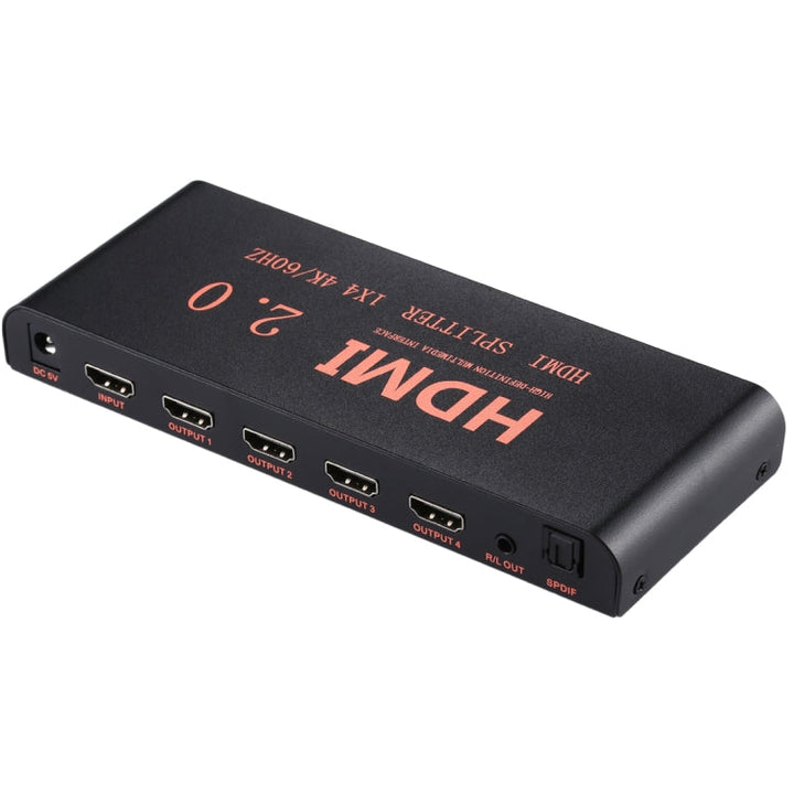 Lisslune | CY-042 1X4 HDMI 2.0 4K/60Hz Splitter, EU Plug