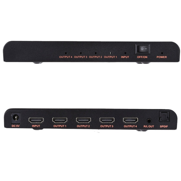 Lisslune | CY-042 1X4 HDMI 2.0 4K/60Hz Splitter, EU Plug