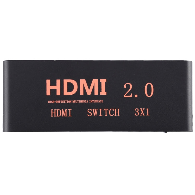 Lisslune | 3X1 4K/60Hz HDMI 2.0 Switch with Remote Control, EU Plug