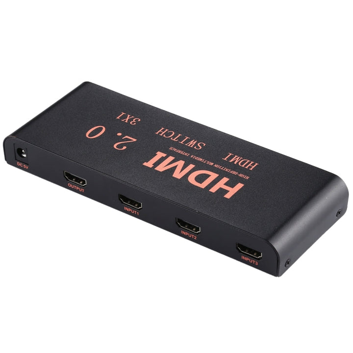 Lisslune | 3X1 4K/60Hz HDMI 2.0 Switch with Remote Control, EU Plug