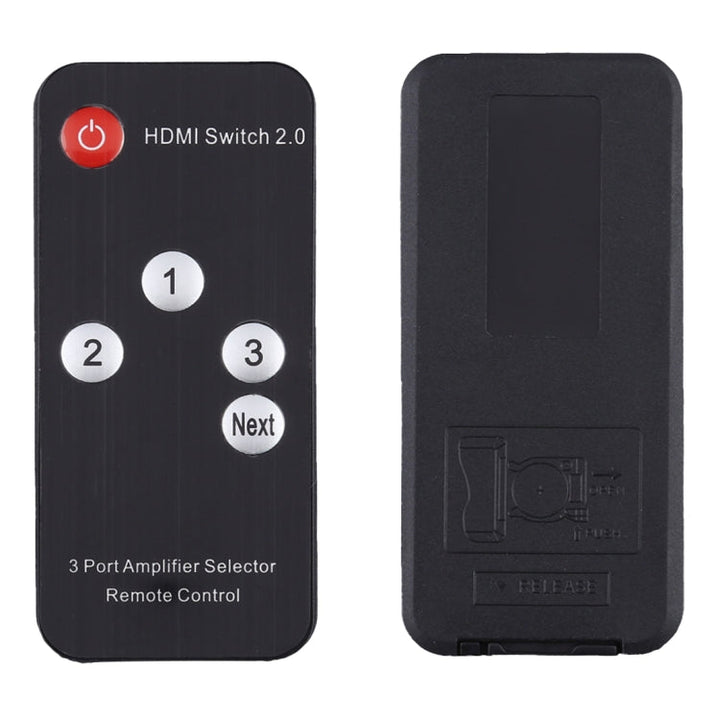 Lisslune | 3X1 4K/60Hz HDMI 2.0 Switch with Remote Control, EU Plug