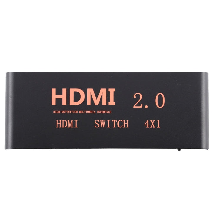 Lisslune | 4X1 4K/60Hz HDMI 2.0 Switch with Remote Control, EU Plug