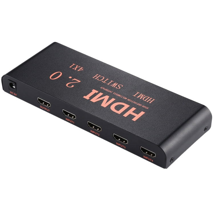 Lisslune | 4X1 4K/60Hz HDMI 2.0 Switch with Remote Control, EU Plug