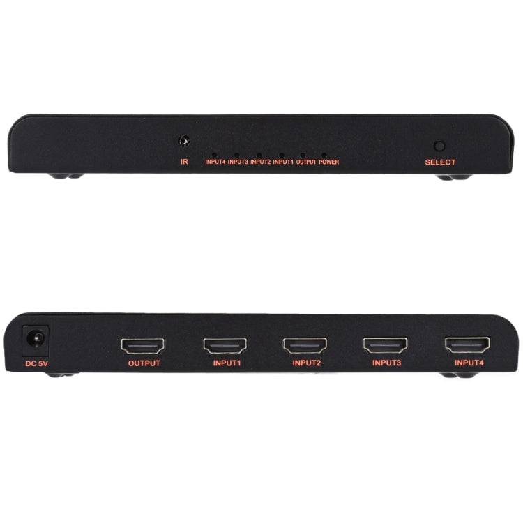 Lisslune | 4X1 4K/60Hz HDMI 2.0 Switch with Remote Control, EU Plug