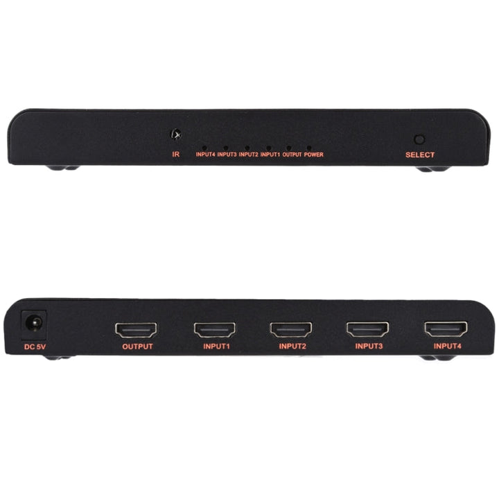Lisslune | 4X1 4K/60Hz HDMI 2.0 Switch with Remote Control, EU Plug