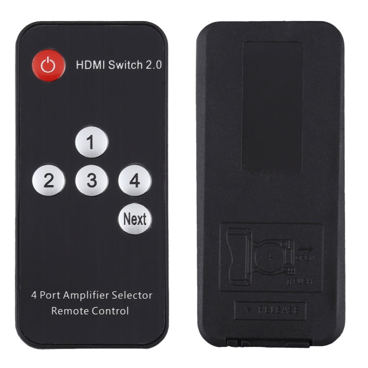 Lisslune | 4X1 4K/60Hz HDMI 2.0 Switch with Remote Control, EU Plug