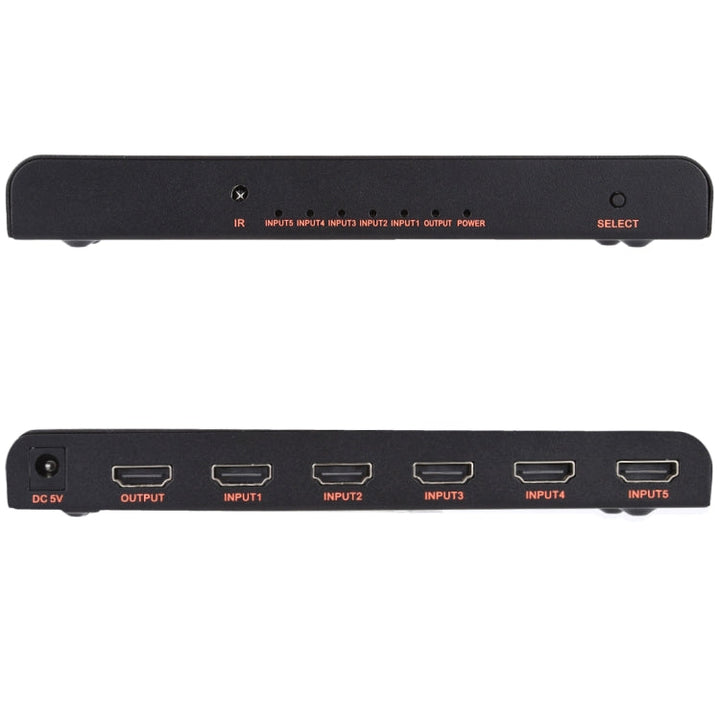 Lisslune | 5X1 4K/60Hz HDMI 2.0 Switch with Remote Control, EU Plug