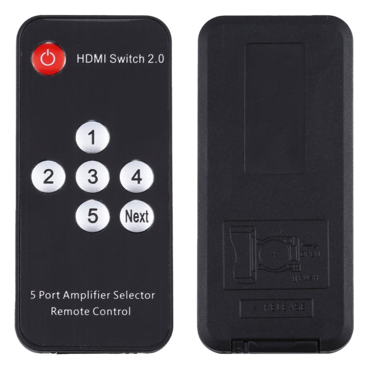 Lisslune | 5X1 4K/60Hz HDMI 2.0 Switch with Remote Control, EU Plug