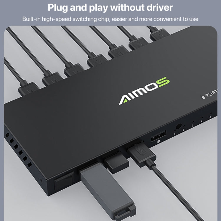 Lisslune | AIMOS AM-KM804 USB 8 In 4 Out Switch