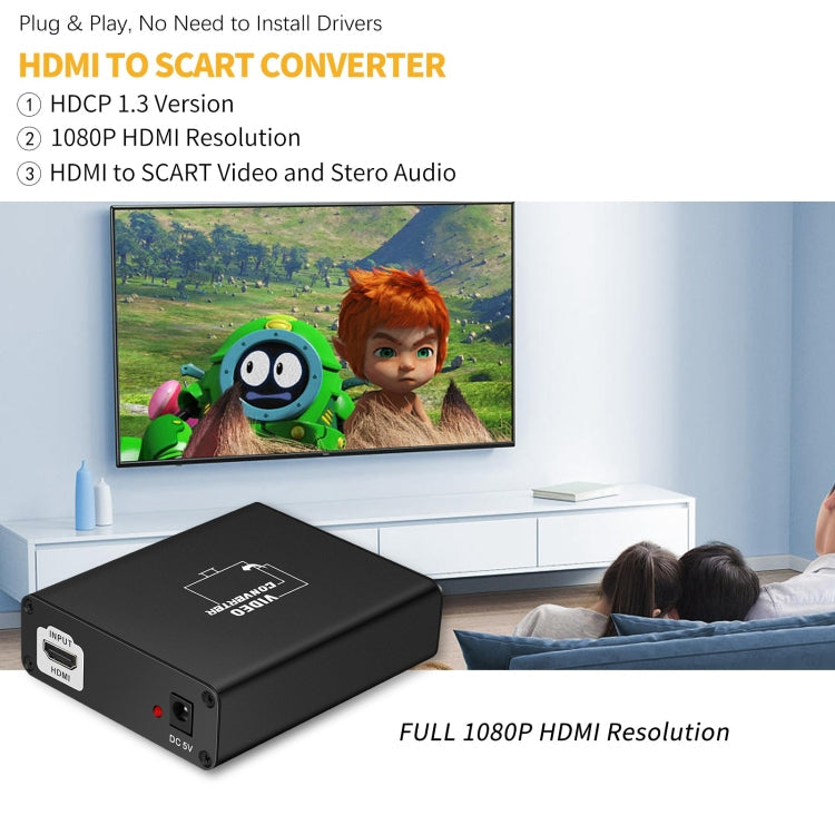 Lisslune | NEWKENG C8 HDMI to SCART Video Converter