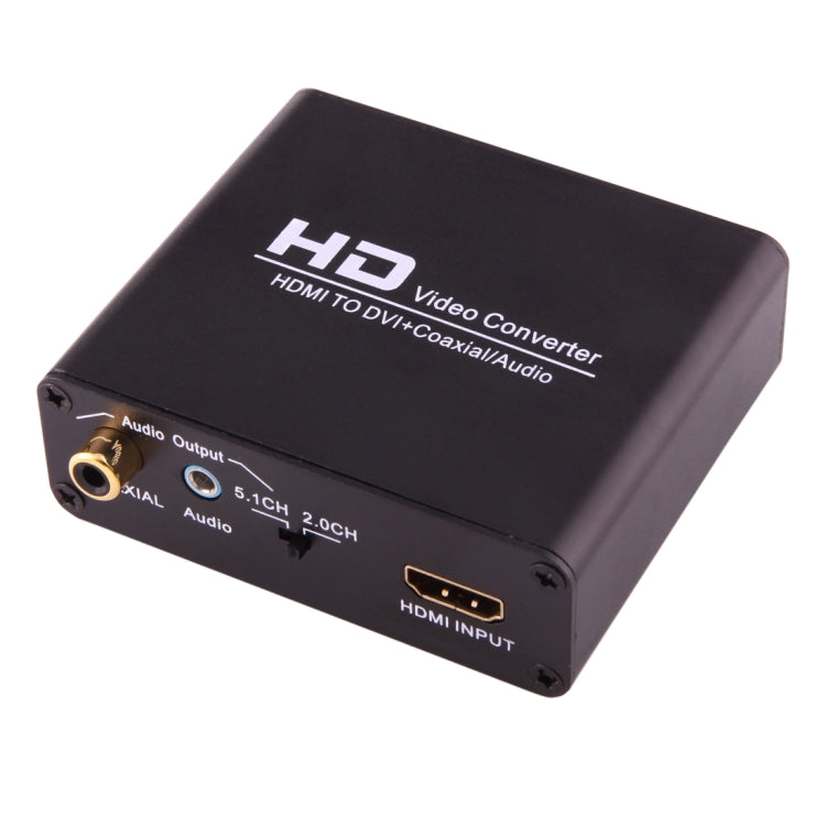 Lisslune | NEWKENG X5 HDMI to DVI with Audio 3.5 mm coaxial output video converter, EU plug