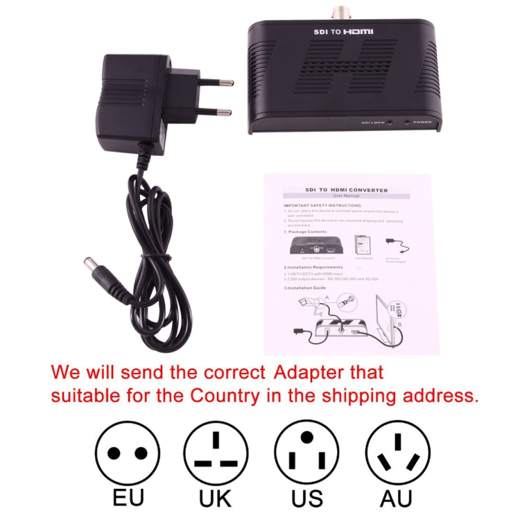 Lisslune | NEWKENG L008 SD-SDI / HD-SDI / 3G-SDI to HDMI Video Converter
