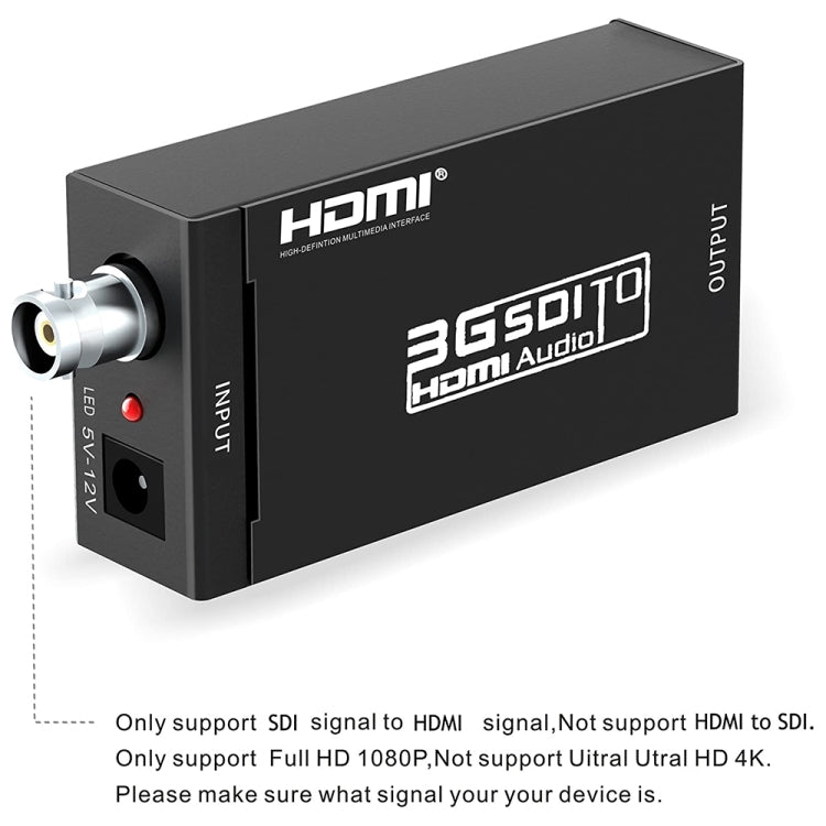 Lisslune | NEWKENG S008 Mini SD-SDI / HD-SDI / 3G-SDI to HDMI Video Converter