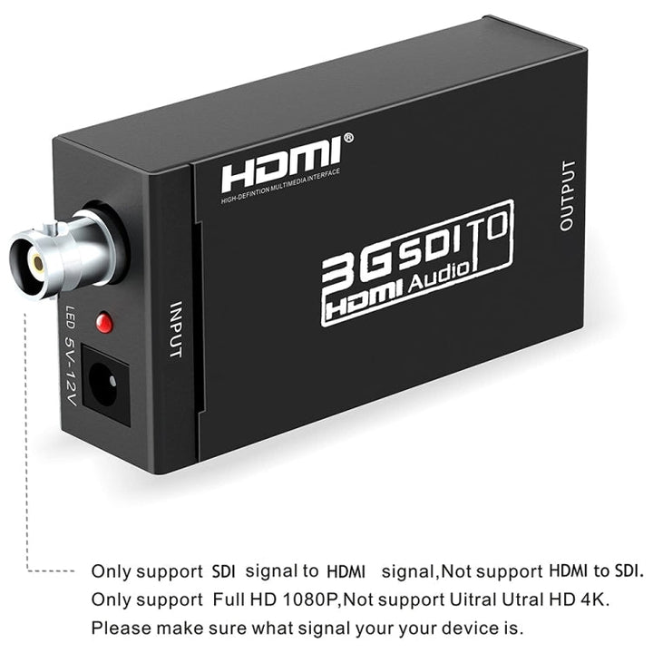 Lisslune | NEWKENG S008 Mini SD-SDI / HD-SDI / 3G-SDI to HDMI Video Converter