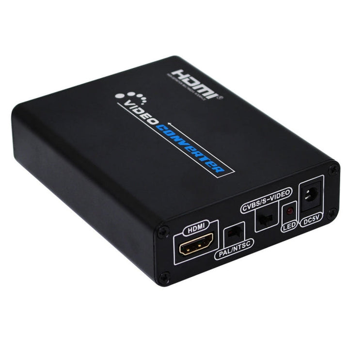 Lisslune | HDMI to Composite / AV S-Video Converter RCA CVBS/L/R Video Converter Adapter, AU Plug