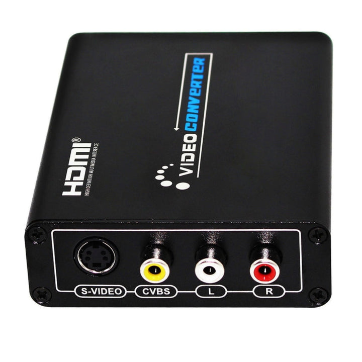 Lisslune | HDMI to Composite / AV S-Video Converter RCA CVBS/L/R Video Converter Adapter, EU Plug