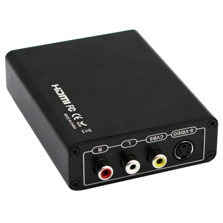 Lisslune | HDMI to Composite / AV S-Video Converter RCA CVBS/L/R Video Converter Adapter, US Plug