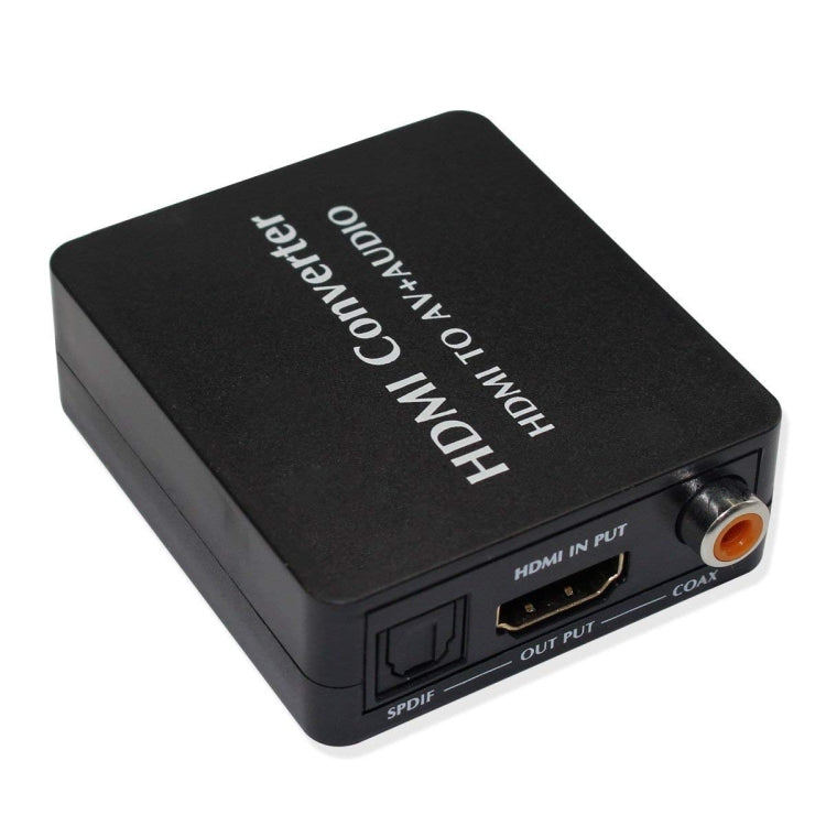 Lisslune | HDMI to AV Audio Converter Support SPDIF Coaxial Audio NTSC PAL Composite Video HDMI to 3RCA Adapter for TV /PC /PS3 / Blue-ray DVD