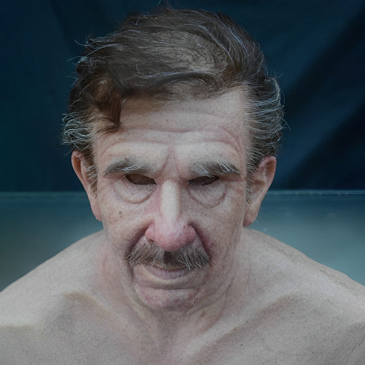Lisslune | Realistic Old Man Mask – Halloween and Cosplay Latex Mask with Movable Mouth