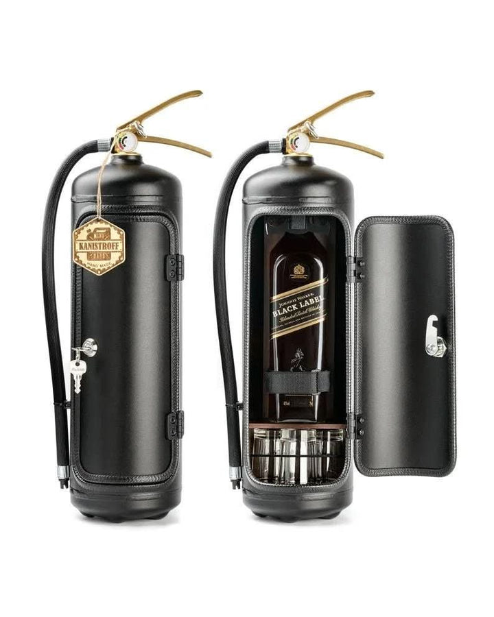 Lisslune | Hidden mini bar in fire extinguisher design for stylish drink storage