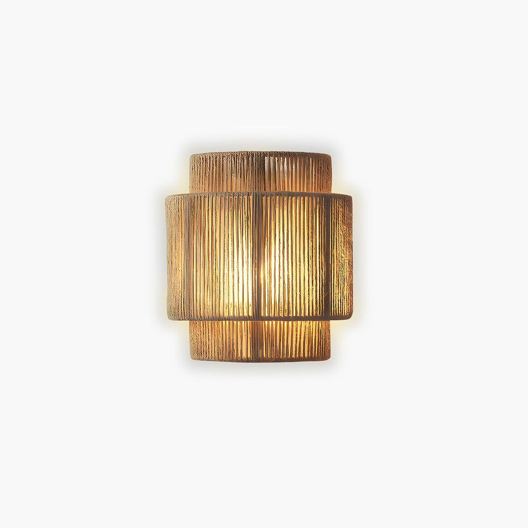 Lisslune | Japanese-Inspired Minimalist LED Wall Light – Natural Rope Design & Warm Ambient Lighting