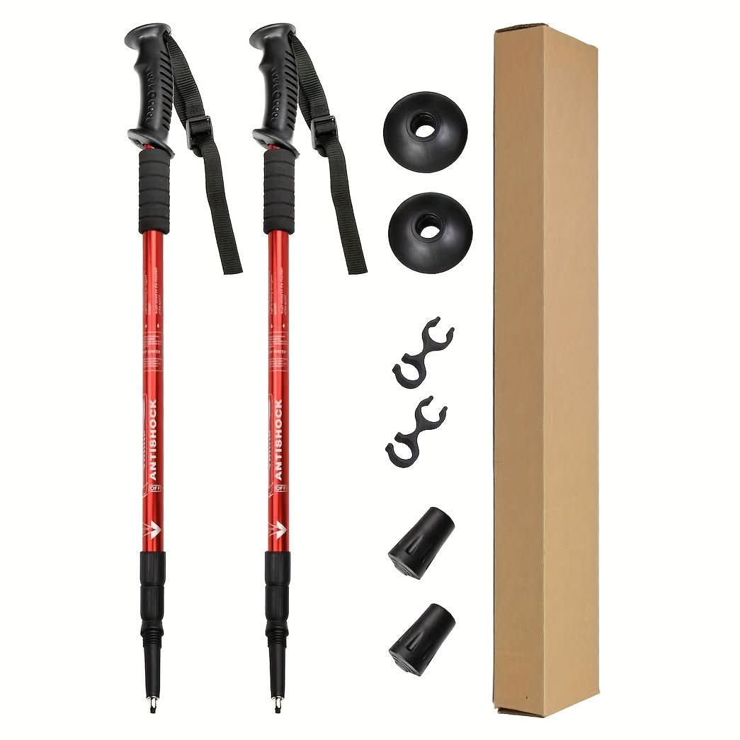 Lisslune | Adjustable Aluminum Trekking Poles for Safe Hiking