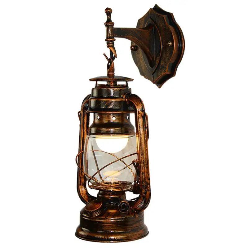 Lisslune | Retro Antique Copper Wall Lantern Sconces - Add Timeless Elegance to Your Home