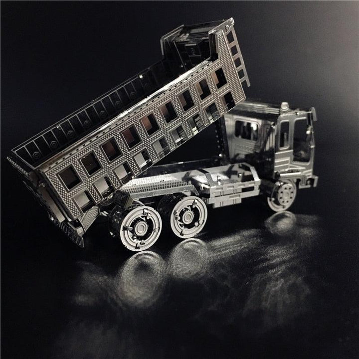 Lisslune | Stainless Steel Self-Emptying Truck Metal Puzzle Kit for Adults - Engaging Engineering DIY Project