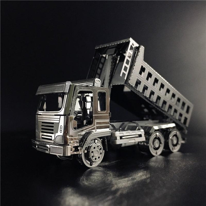 Lisslune | Stainless Steel Self-Emptying Truck Metal Puzzle Kit for Adults - Engaging Engineering DIY Project
