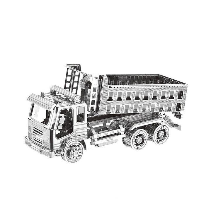 Lisslune | Stainless Steel Self-Emptying Truck Metal Puzzle Kit for Adults - Engaging Engineering DIY Project