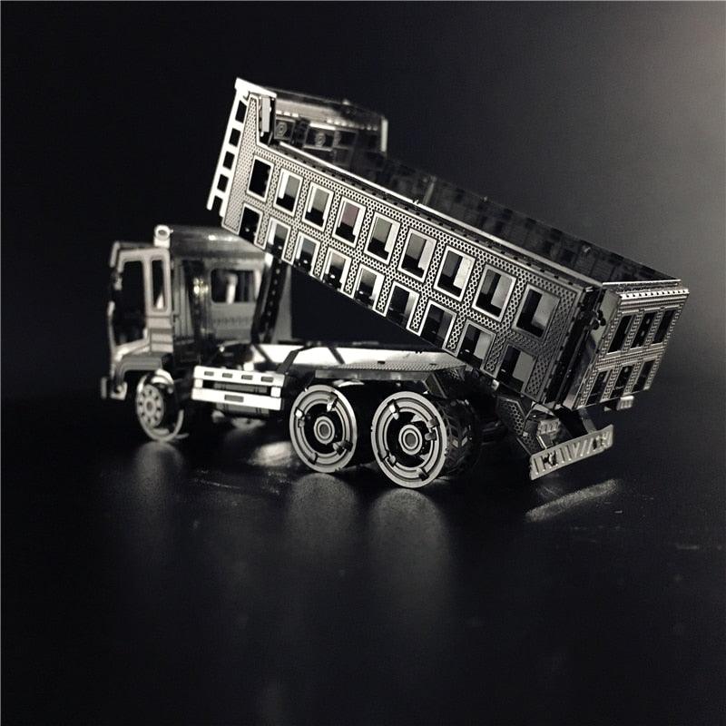 Lisslune | Stainless Steel Self-Emptying Truck Metal Puzzle Kit for Adults - Engaging Engineering DIY Project