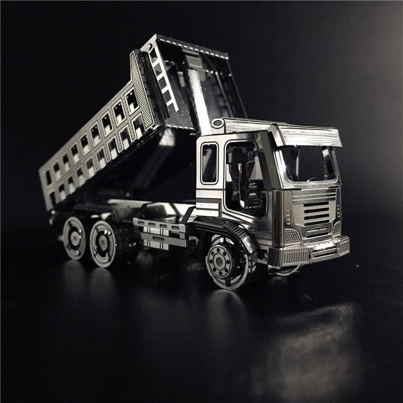 Lisslune | Stainless Steel Self-Emptying Truck Metal Puzzle Kit for Adults - Engaging Engineering DIY Project