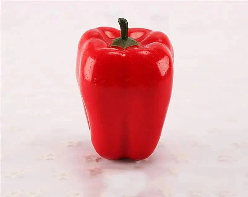 Lisslune | Playful Foam Decorative Peppers - Set of 3 Realistic Artificial Vegetables for Home Styling and Photography