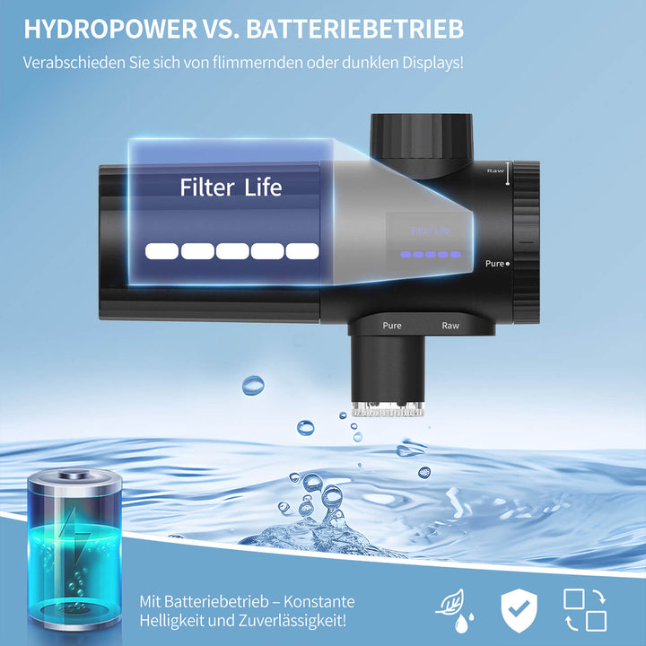 Lisslune | Water filter faucet 3.0 with LED display, water filter drinking water for kitchen
