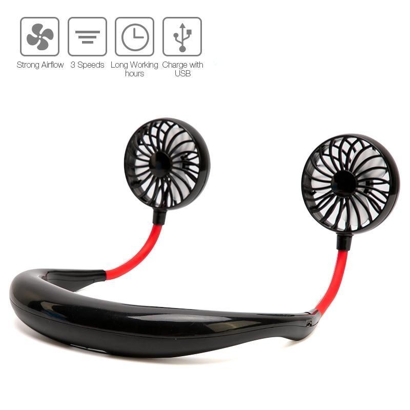 Lisslune | Rechargeable USB Neck Fan