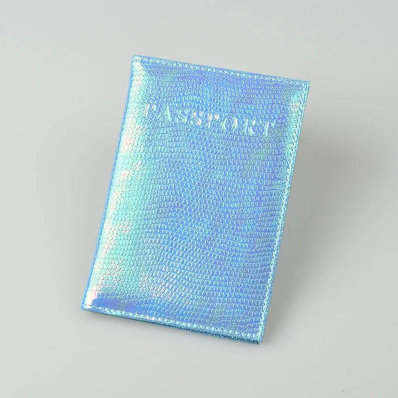 Lisslune | Stylish PU Leather Passport Holder with Charming English Word Designs - Essential Travel Companion