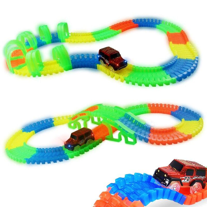 Lisslune | Magic glowing racetrack including car