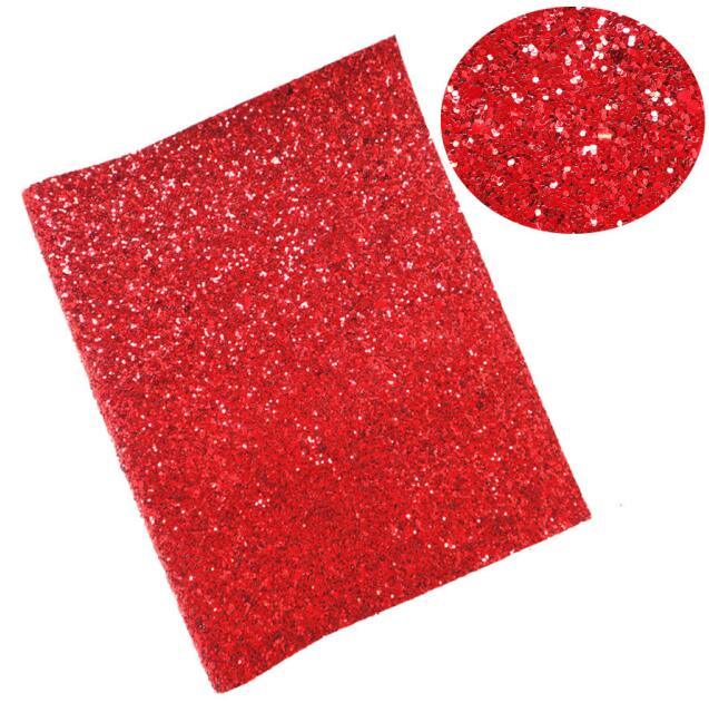 Lisslune | Glittery Synthetic Leather Craft Sheets for Creative DIY - 21CM x 29CM