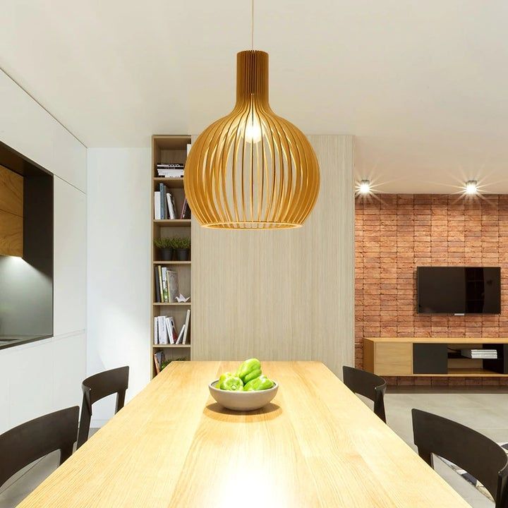 Lisslune | Handmade Wooden Pendant Light