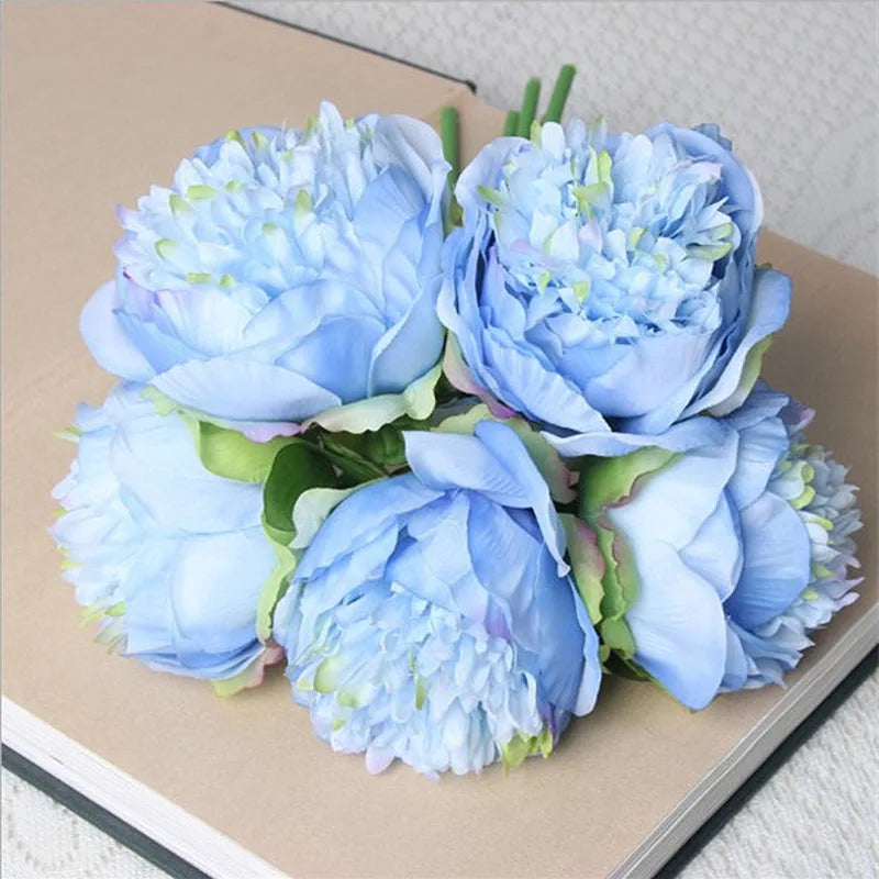 Lisslune | Large Peony Silk Flower Bouquet Set