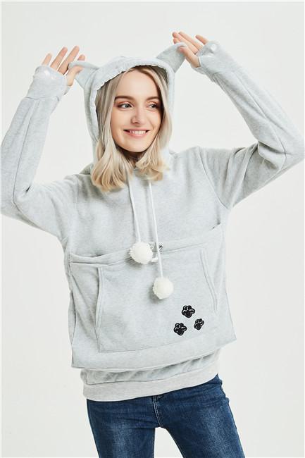 Lisslune | Unisex Cat Sweater with Belly Pocket for Cats