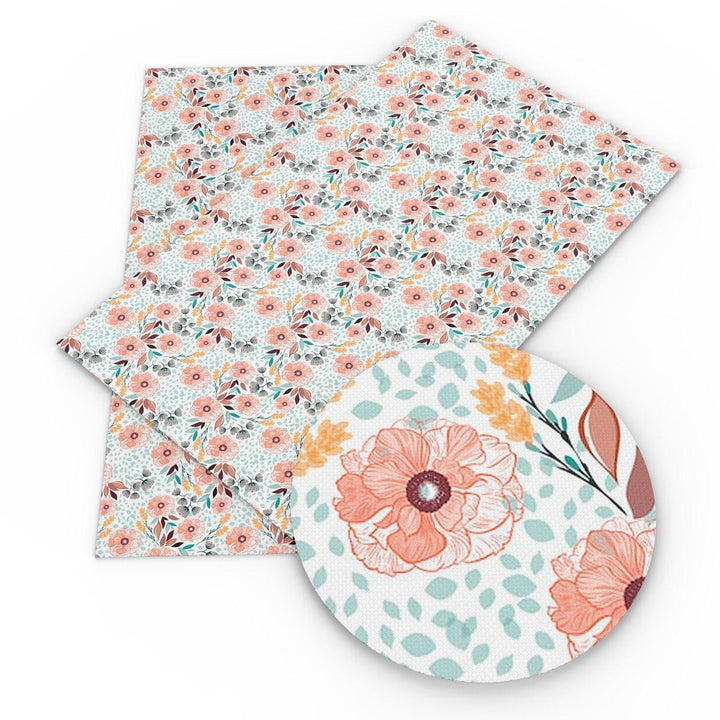 Lisslune | Elevate your DIY creations with luxury floral synthetic leather fabric