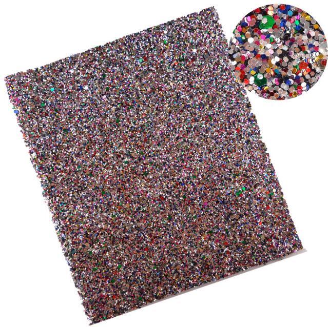 Lisslune | Glittery Synthetic Leather Craft Sheets for Creative DIY - 21CM x 29CM